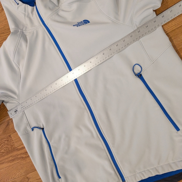 The North Face Gray Hooded Jacket with Blue Accents Extra-large XL - Picture 14 of 16